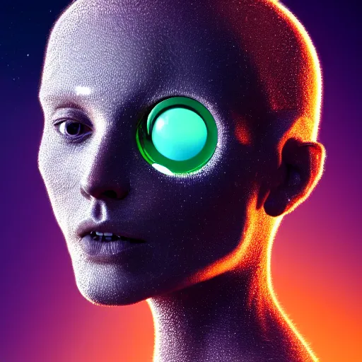 Image similar to I've discovered life, scientist, ecstatic, infinite power, manic, perfect eyes, full body shot, chemical structures, atoms, molecules, portrait, energized face, noble, transformation, vivid colors, elegant, concept art, sharp focus, digital art, Hyper-realistic, 4K, Unreal Engine, Highly Detailed, HD, Dramatic Lighting by Brom, trending on Artstation