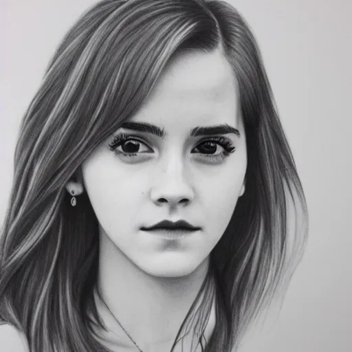 Prompt: detailed pencil art of emma watson, korean kpop star, asian - american, lead singer of blackpink, seoul