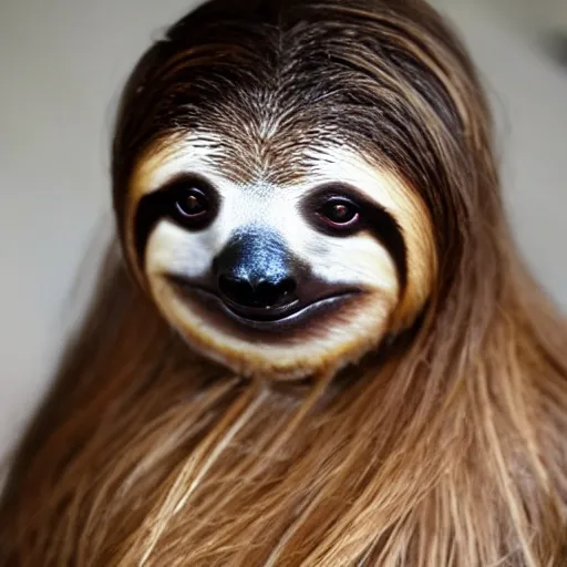 Image similar to sloth girl