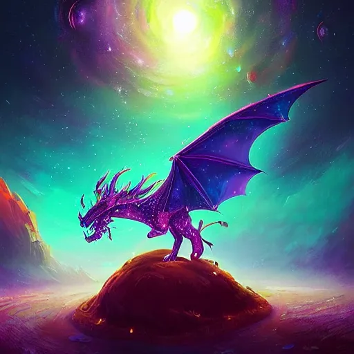 Image similar to cosmic dragon made of constellations, cinematic, ultra hi - res, digital art, artstation, by dmitry prozorov, alena aenami