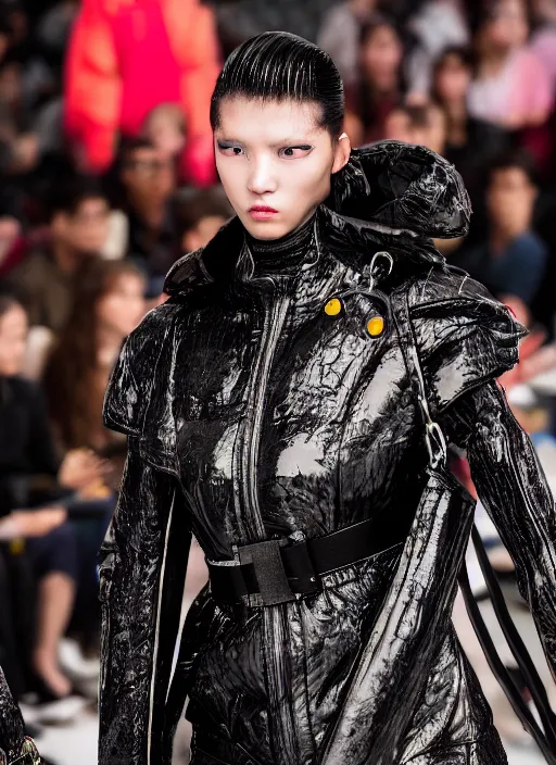 Image similar to hyperrealistic and heavy detailed balenciaga runway show of mortal kombat, leica sl 2 5 0 mm, vivid color, high quality, high textured, real life