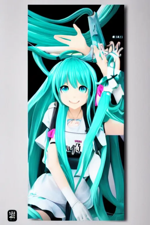 Prompt: hatsune miku poster