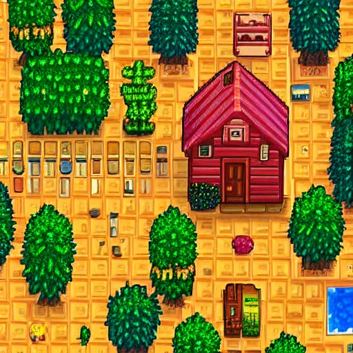 Prompt: hyper realistic photo of pelican town stardew valley