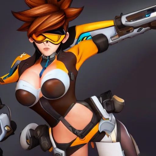 Prompt: tracer from overwatch not safe for work rule 3 4 uncensored