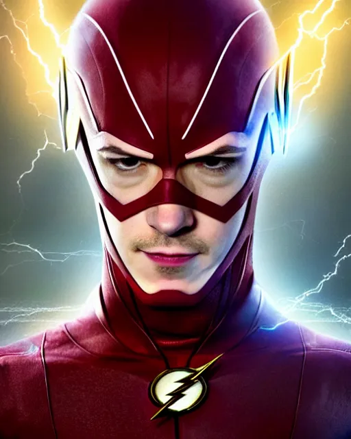 Prompt: grant gustin as barry allen in the flash, perfect face, cinematic, highly detailed, cityscape, digital painting, artstation, smooth, hard focus, illustration, art by jessica rossier and and brian froud