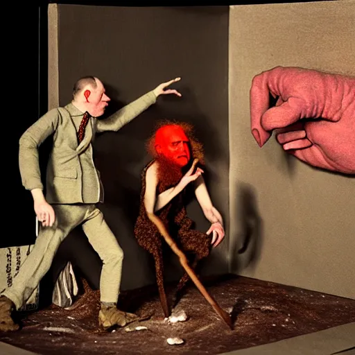 Prompt: january 6 insurrection claymation by otto dix, hyperrealistic, aesthetic, masterpiece