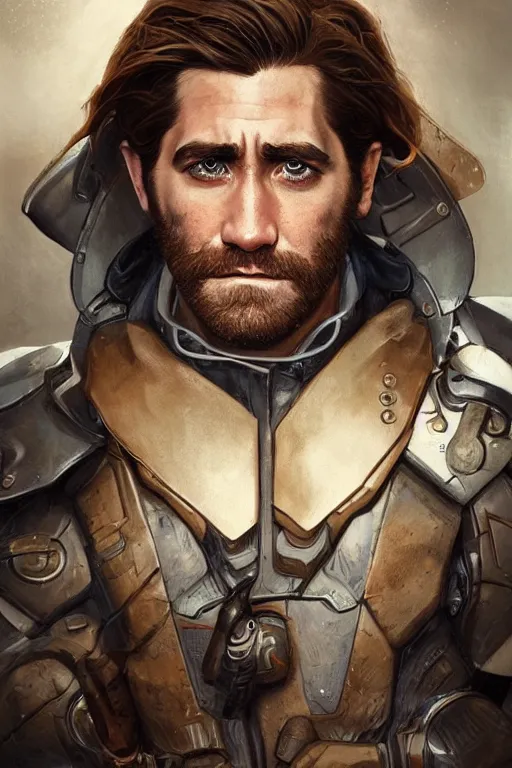 Image similar to jake gyllenhaal as a hero, digital painting, artstation, concept art, smooth, sharp focus, illustration, art by artgerm and donato giancola and Joseph Christian Leyendecker, Ross Tran, WLOP