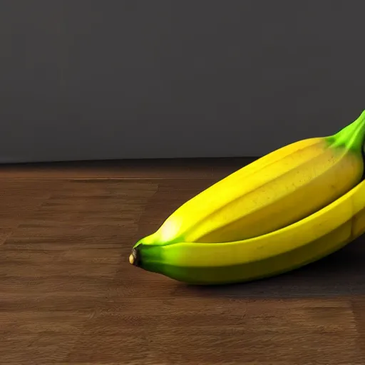 Prompt: banana on a table 3D render cinema 3D