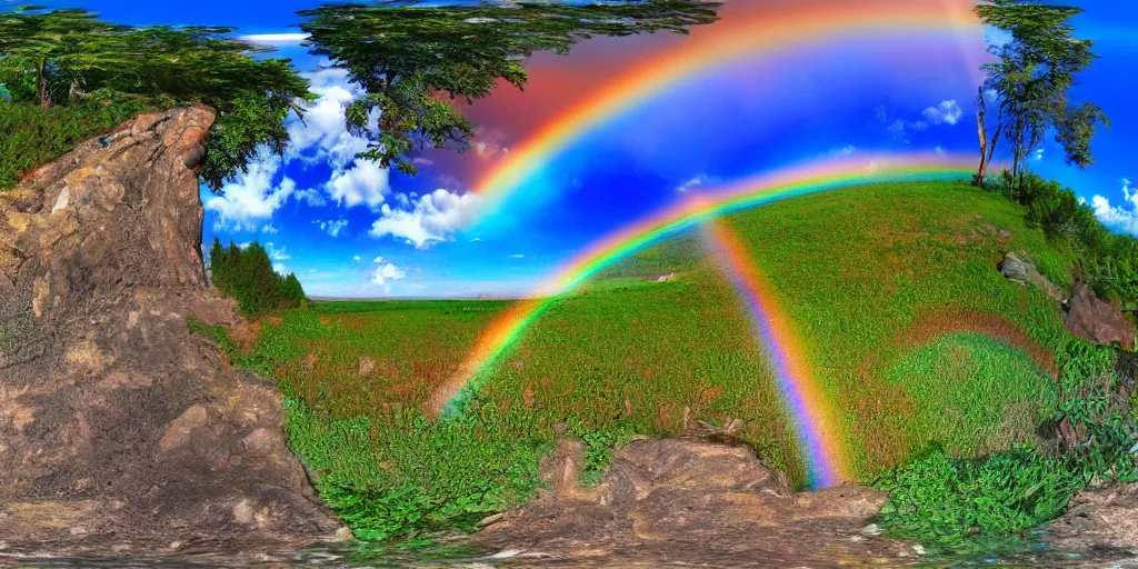 Image similar to equirectangular rainbow