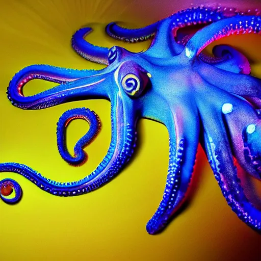 Image similar to octopus god is almighty, incredible photography, beautiful ambient light