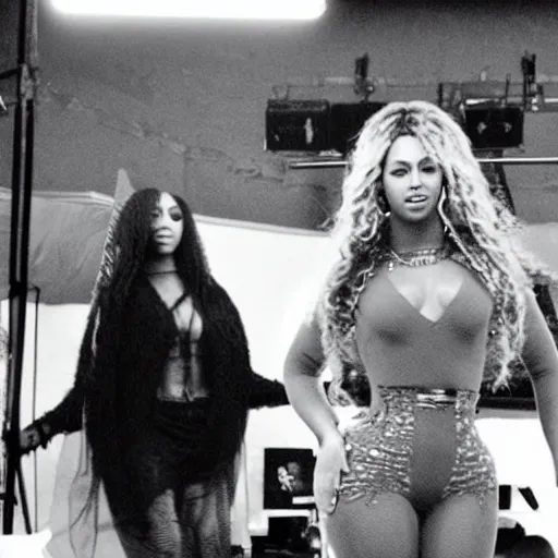 Image similar to beyonce behind the scenes for the music video ‘ break my soul ’