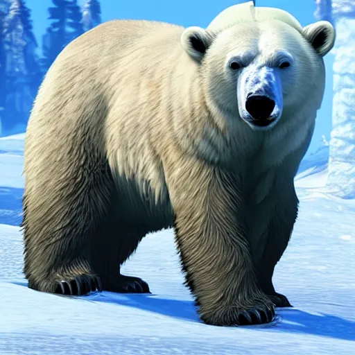 Image similar to Polar Bear, from Red Dead Redemption 2 (2018 video game)