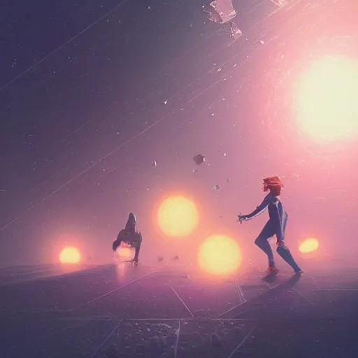 Image similar to and i will fight fora golem's evil disco balls, by john harris and greg rutkowski and beeple, 8 k resolution digital art trending on artstation eternal sunshine of a spotless mind