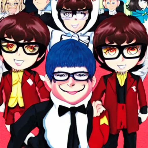 Image similar to Austin Powers as an anime character