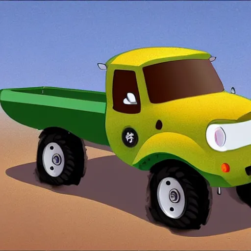 Image similar to concept art of hamster-truck