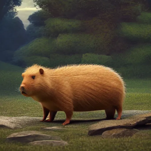 Prompt: hyperrealistic dslr film still of justin bieber disguised as capybara, stunning 8 k octane comprehensive 3 d render, inspired by istvan sandorfi & greg rutkowski & unreal engine, perfect symmetry, dim volumetric cinematic lighting, extremely hyper - detailed, incredibly real lifelike attributes & flesh texture, intricate, masterpiece, artstation, stunning