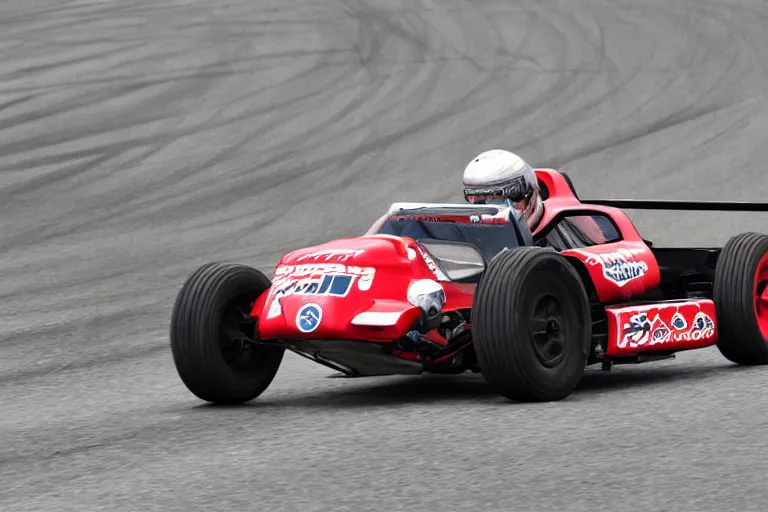 Image similar to 8 wheels racing car photo