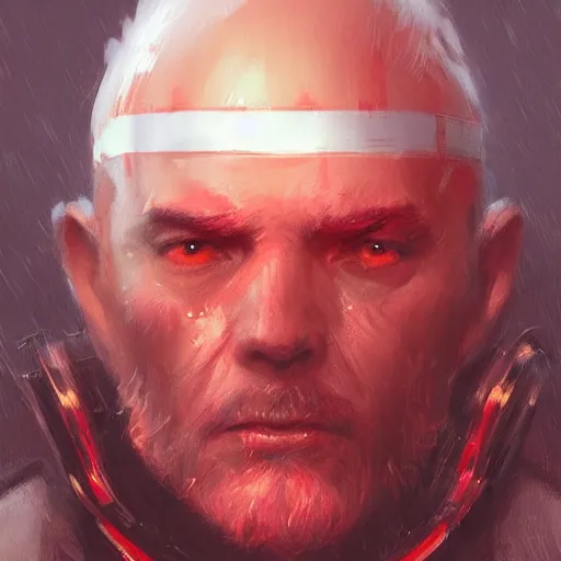 Image similar to portrait of a man by greg rutkowski, royalti jedi knigh, short black hair, star wars expanded universe, he is about 5 0 years old, elegant, prideful, wearing red jedi armor, highly detailed portrait, digital painting, artstation, concept art, smooth, sharp foccus ilustration, artstation hq