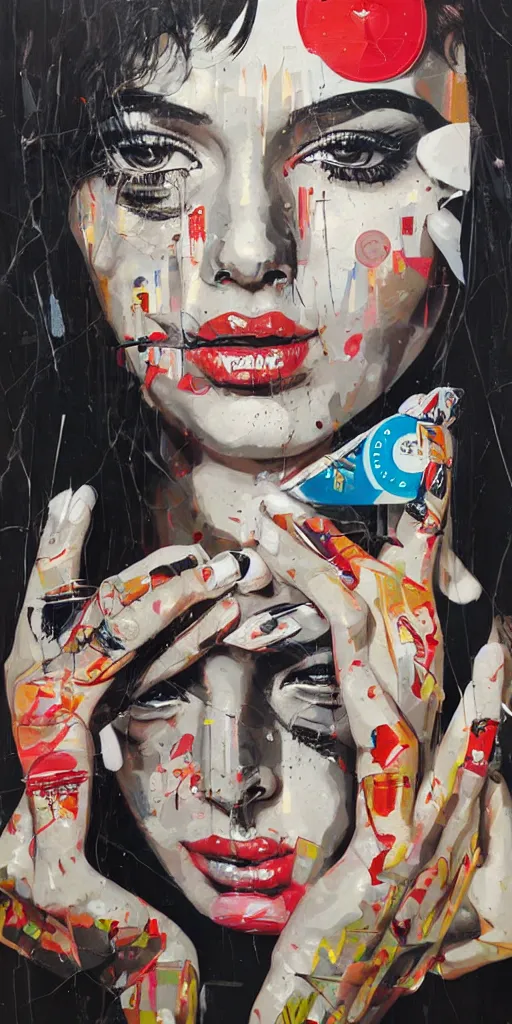 Prompt: oh, when i'm like this, you're the one i trust, 1 9 8 0's disco by sandra chevrier