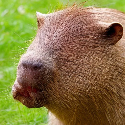 Image similar to capybara with headcrab on its head