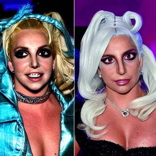 Image similar to britney vs lady gaga