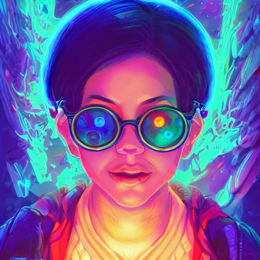 Image similar to skill magic geek inside matrix deepdream radiating a glowing aura stuff loot legends stylized digital illustration video game icon artstation lois van baarle, ilya kuvshinov, rossdraws,