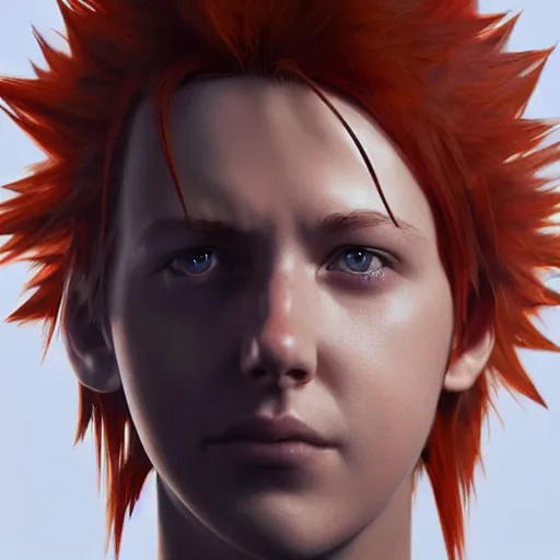 Image similar to photo realistic image of axel from kingdom hearts, stunning 3 d render inspired art by istvan sandorfi and greg rutkowski, perfect facial symmetry, realistic, highly detailed attributes and atmosphere, dim volumetric cinematic lighting,