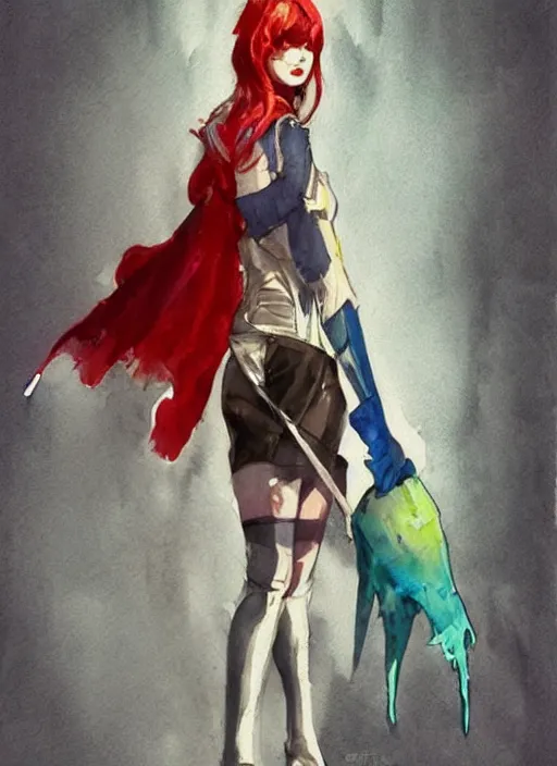 Image similar to concept art of comic - con cosplay, pinterest, artstation trending, behance, watercolor, by coby whitmore, silver, laser light,