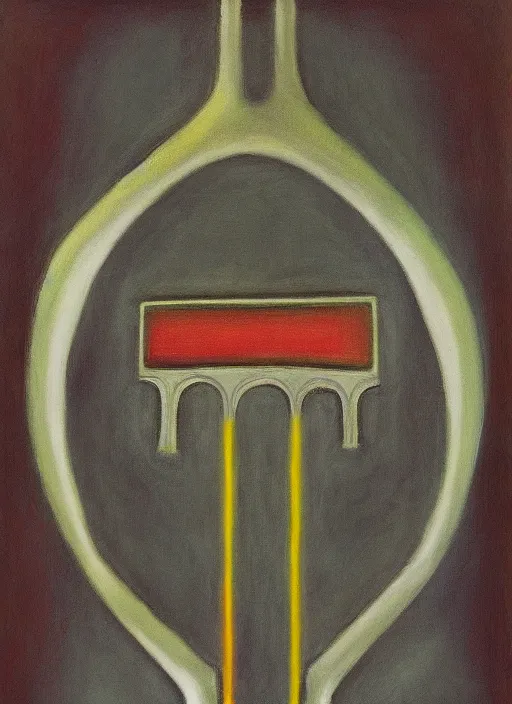 Image similar to biomechanical talisman of the voorish sign by maggi mcdonald, mark rothko, sabina klein