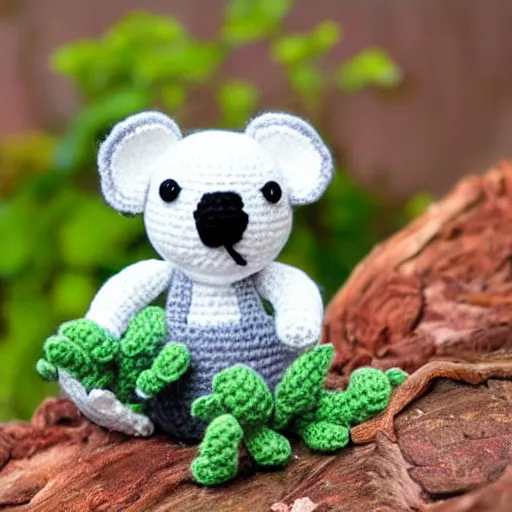 Image similar to a koala amigurumi