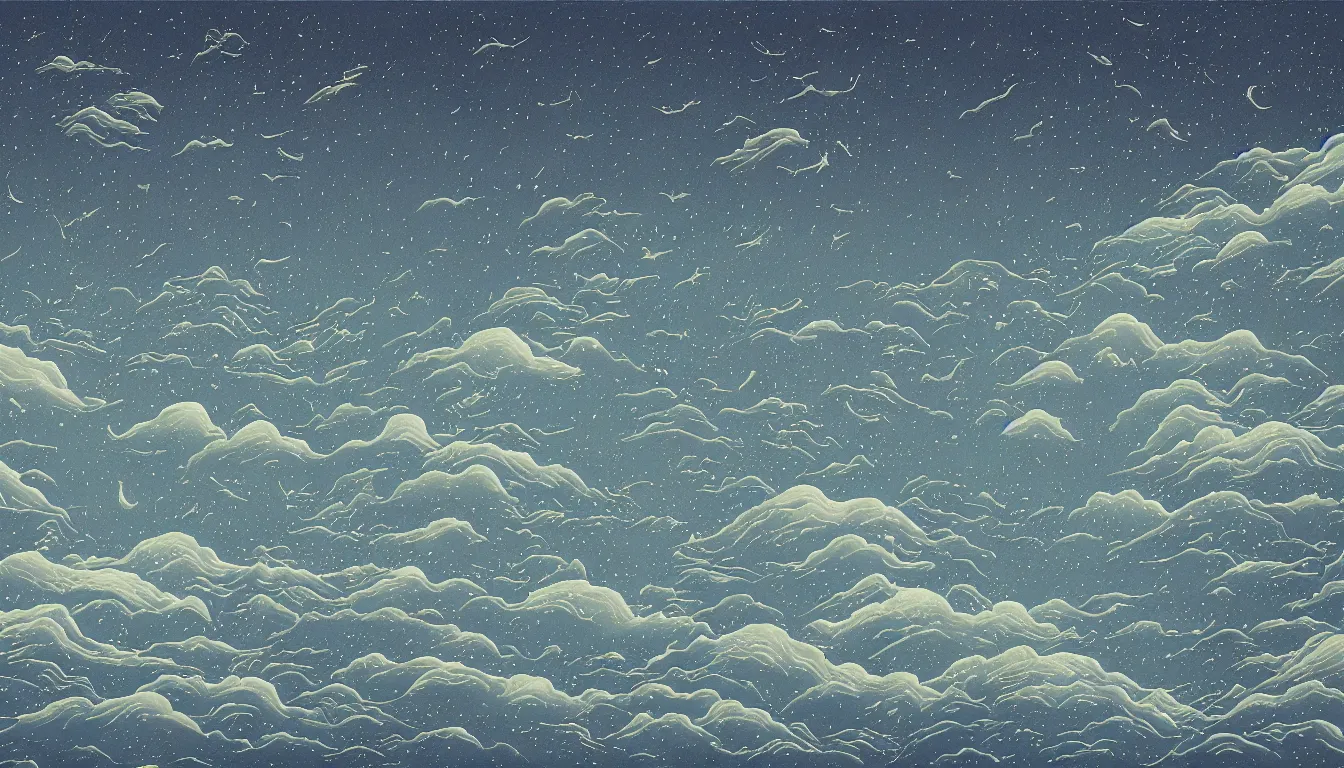 Image similar to sky over horizon by victor ngai