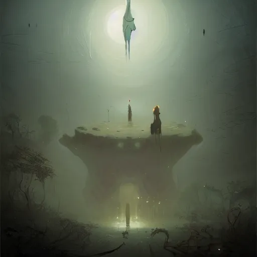 Image similar to realm of ghosts, by peter mohrbacher and mikko lagerstedt