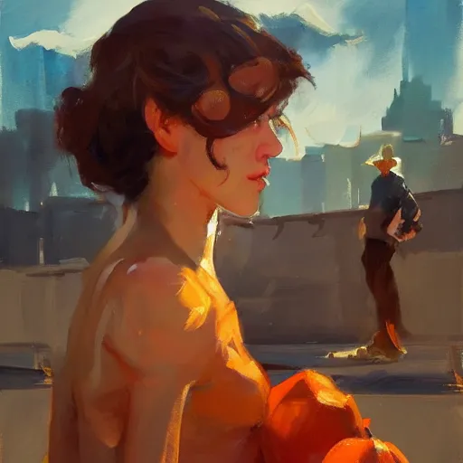 Image similar to greg manchess portrait of a very sad soup, medium shot, asymmetrical, profile picture, organic painting, sunny day, matte painting, bold shapes, hard edges, street art, trending on artstation, by huang guangjian and gil elvgren and sachin teng