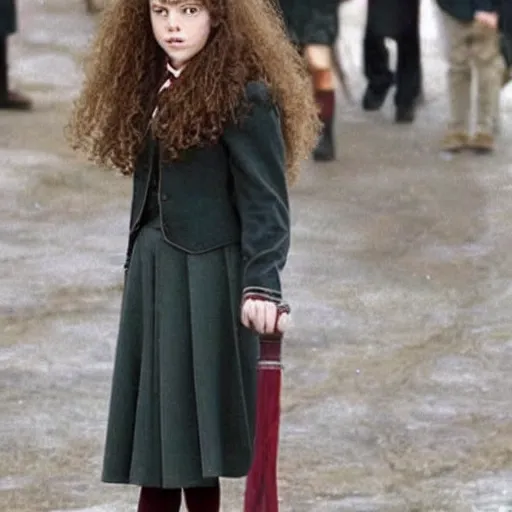 Image similar to hybrid cross between Hermione Granger and Harry Potter