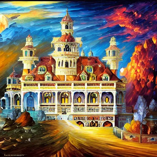 Image similar to palace by james christensen, rob gonsalves, paul lehr, leonid afremov and tim white