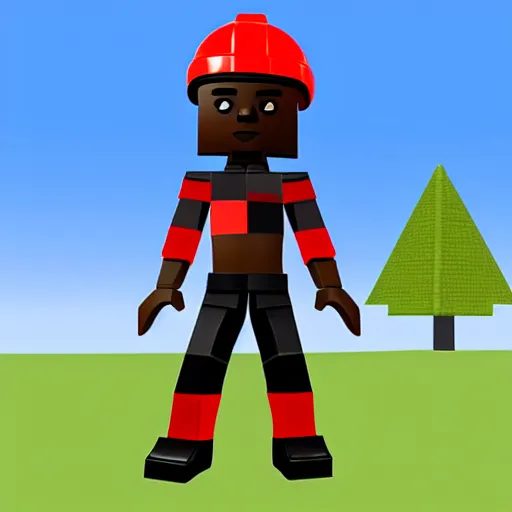 Image similar to tayvion cole, roblox style