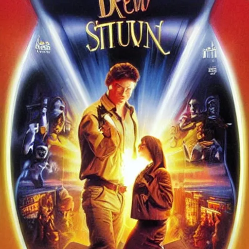 Prompt: a movie poster by drew struzan