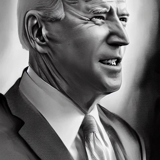 Prompt: joe biden being extremly scary, dramatic lighting, cinematic, establishing shot, extremly high detail, photorealistic, cinematic lighting, artstation, style by James Gurney