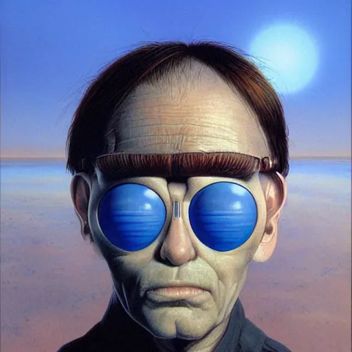 Prompt: A portrait by Peter Elson