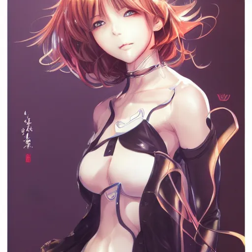 Prompt: beautiful anime girl, hourglass slim figure; typography; drawn by Hirohiko Araki; portrait, made by Stanley Artgerm Lau, WLOP, Rossdraws, James Jean, Andrei Riabovitchev, Marc Simonetti, Yoshitaka Amano, ArtStation