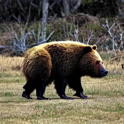 Image similar to man bear pig