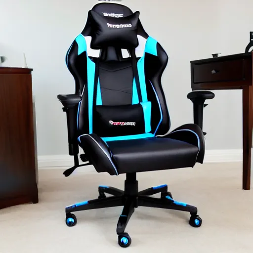 Image similar to a promotion photo for the world most uncomfortable gaming chair.