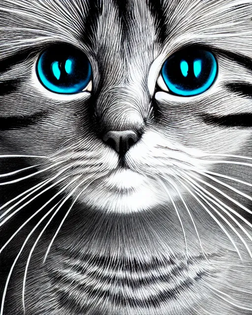 Prompt: cat logo, elegant, highly detailed, digital painting, masterpiece.