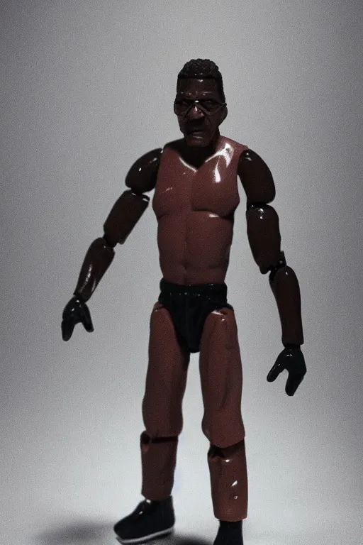 Prompt: detailed illustration, gus fring as a 1 9 8 0 s wrestling action figure, ultra realistic, dramatic lighting