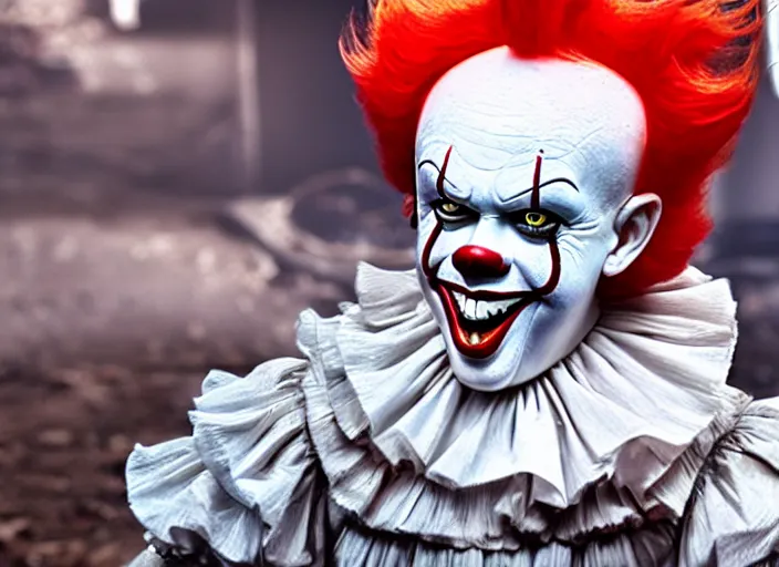 Image similar to pennywise obama, 4 k hdr, smooth, sharp focus, high resolution, award - winning photo