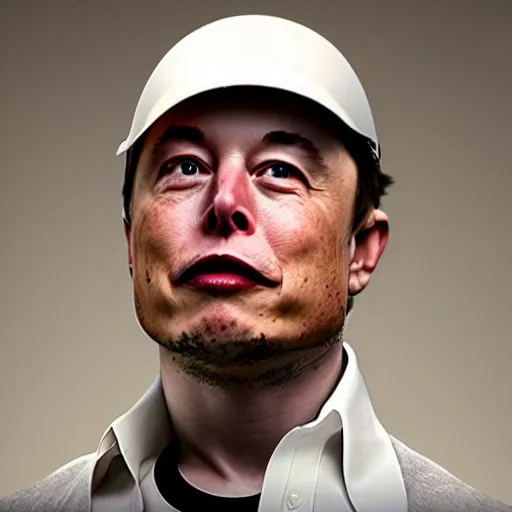 Image similar to elon musk with huge elephant tusks growing out of his mouth