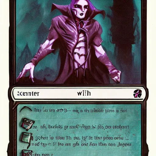 Prompt: cabal tricker vampire, in the style of magic the gathering card art