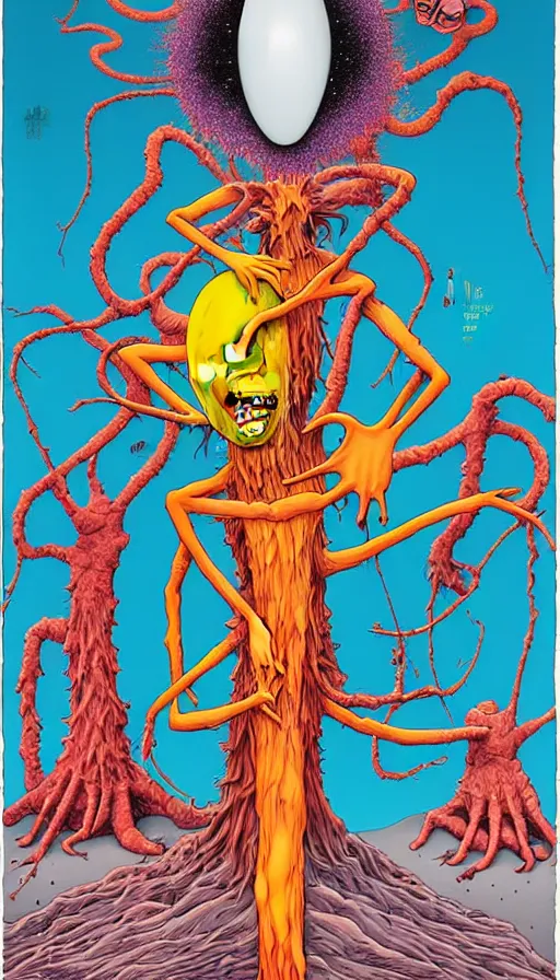 Image similar to the two complementary forces that make up all aspects and phenomena of life, by alex pardee