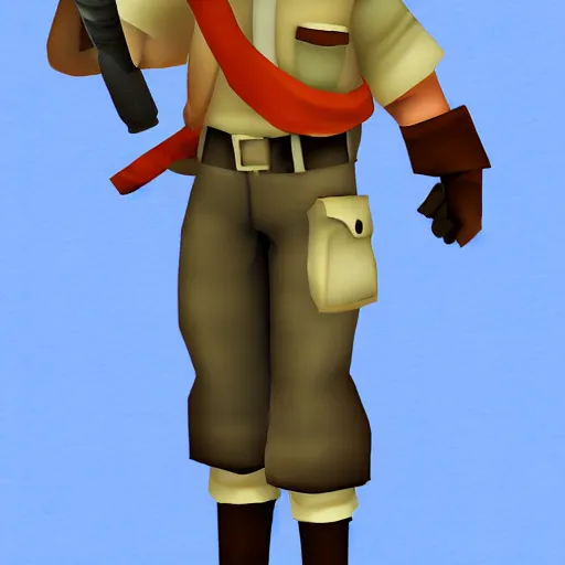 Image similar to Scout from the game Team Fortress 2