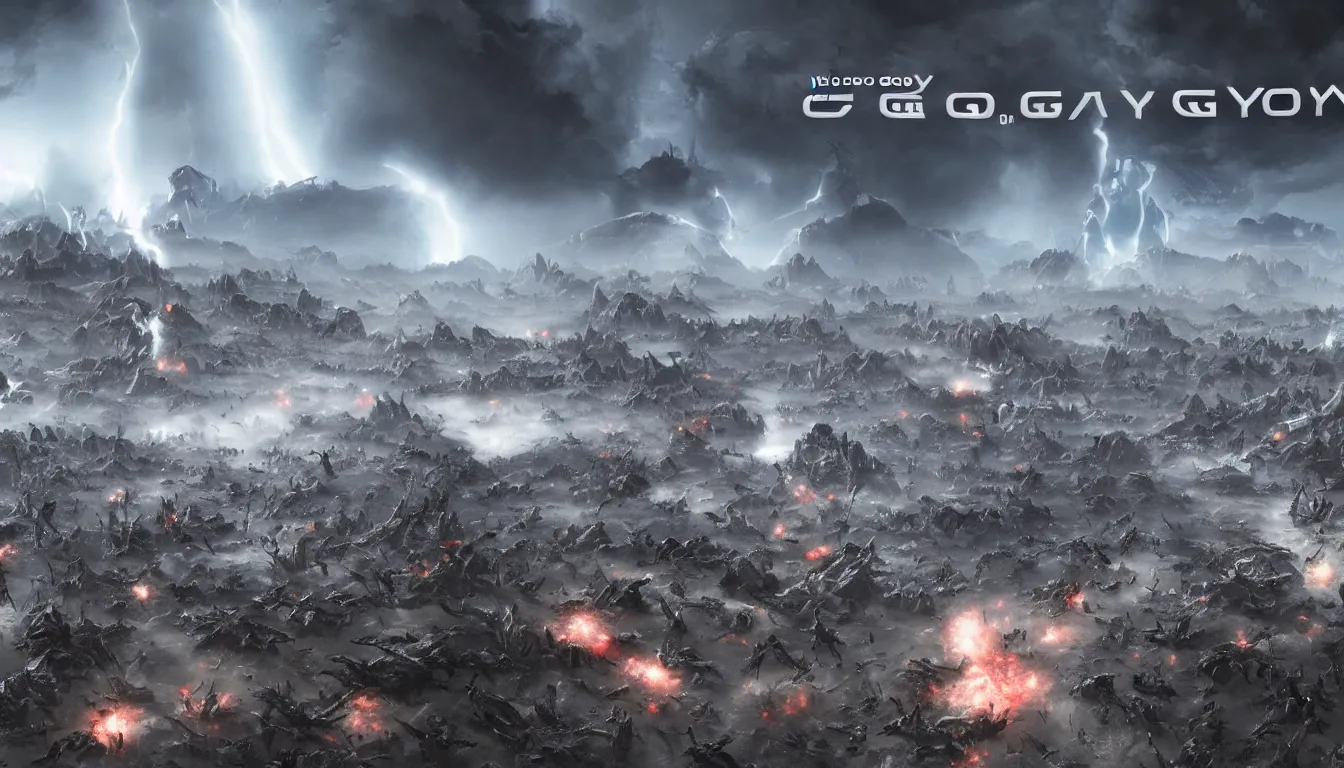 Image similar to The grey goo apocalypse.